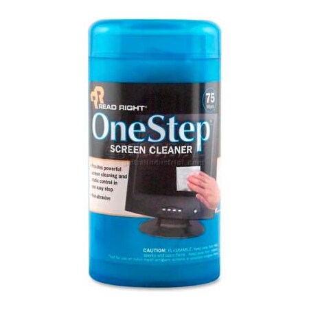 Advantus Read Right One Step CRT Screen Cleaning Wipes, 75/Pack - REARR1409 RR1409